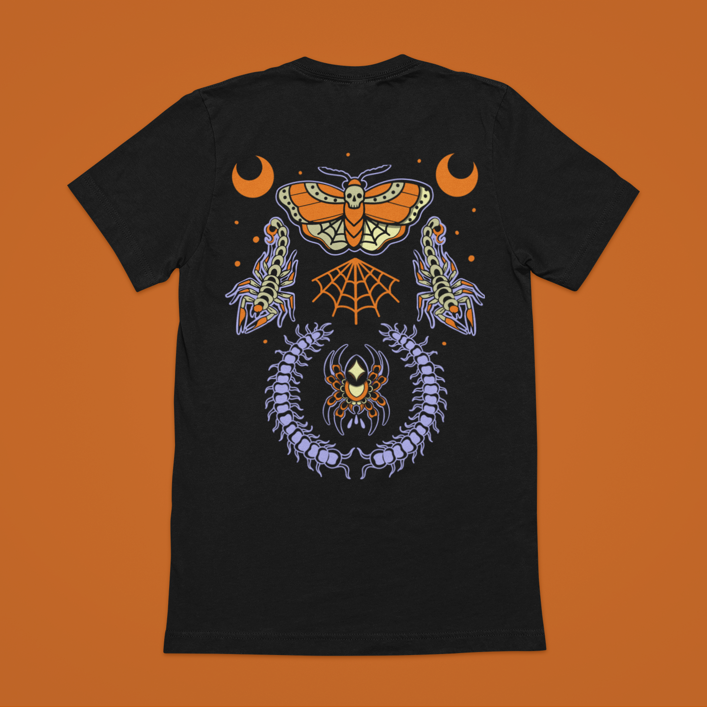 Neon insects graphic Tee